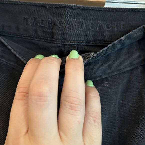 American Eagle low rise skater Jean in black wide leg - Picture 4 of 9